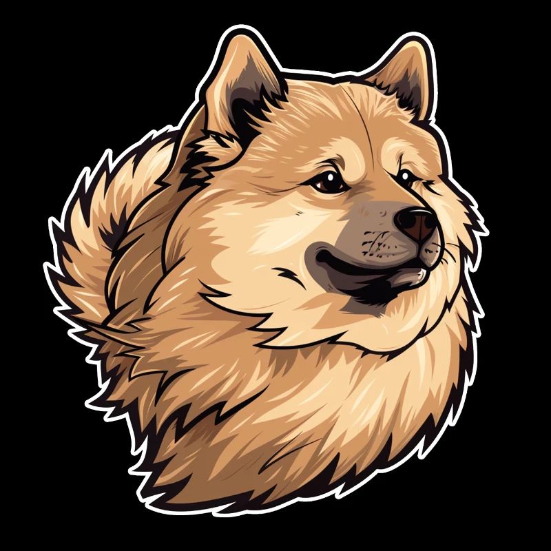 Eurasier Hund Hundekopf