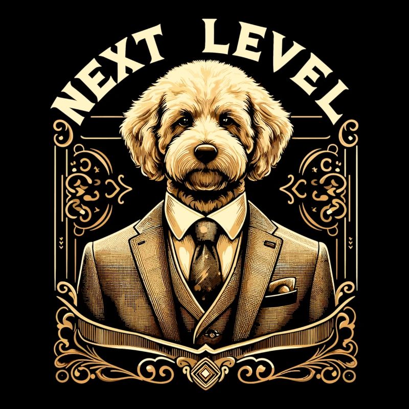 Goldendoodle Hund Next Level Anzug Geschenk