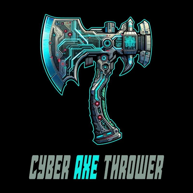 Cyber axe throwing axe sport design