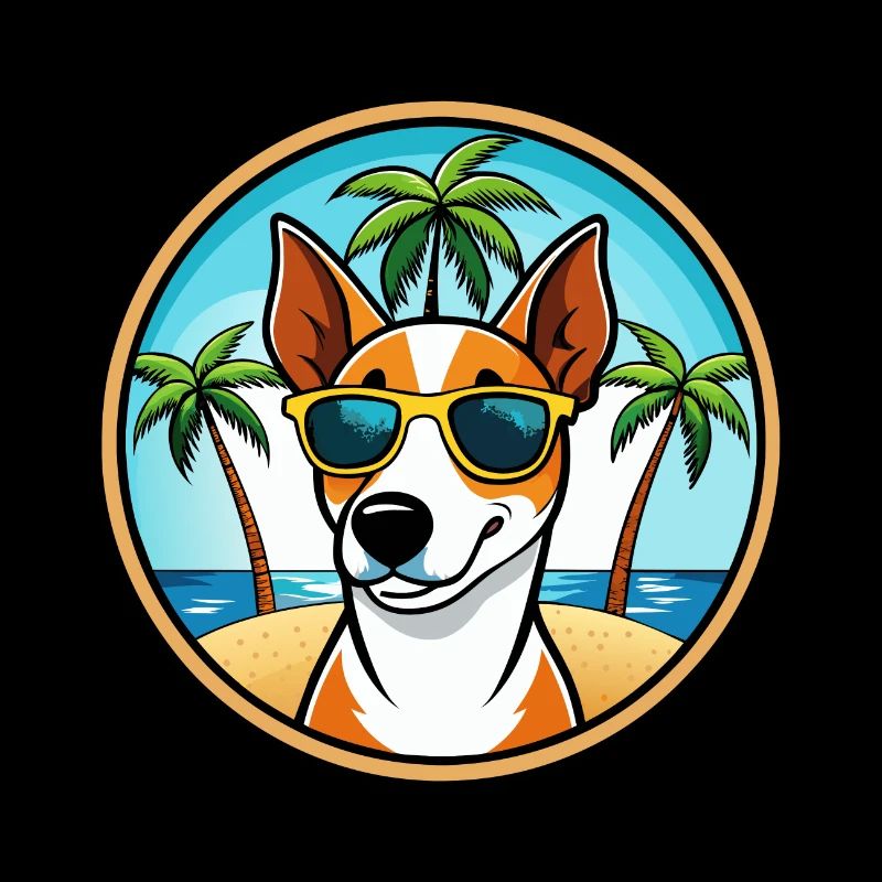 Lunettes de soleil Smooth Fox Terrier Dog Breed Cartoon