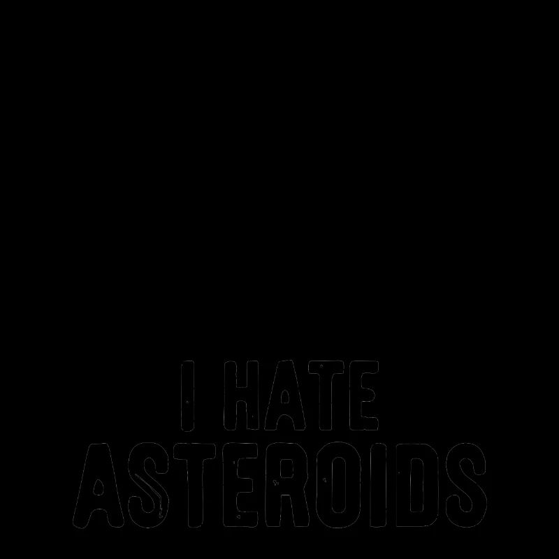 T-Rex Dinosaurier Skelett Spruch I hate Asteroids