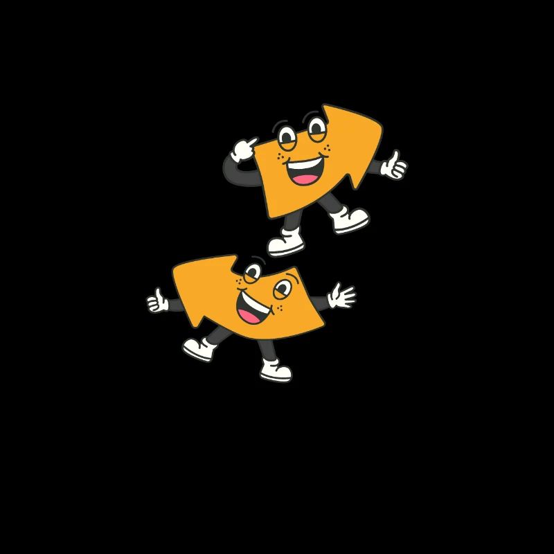 Nichts links oder rechts Karikatur