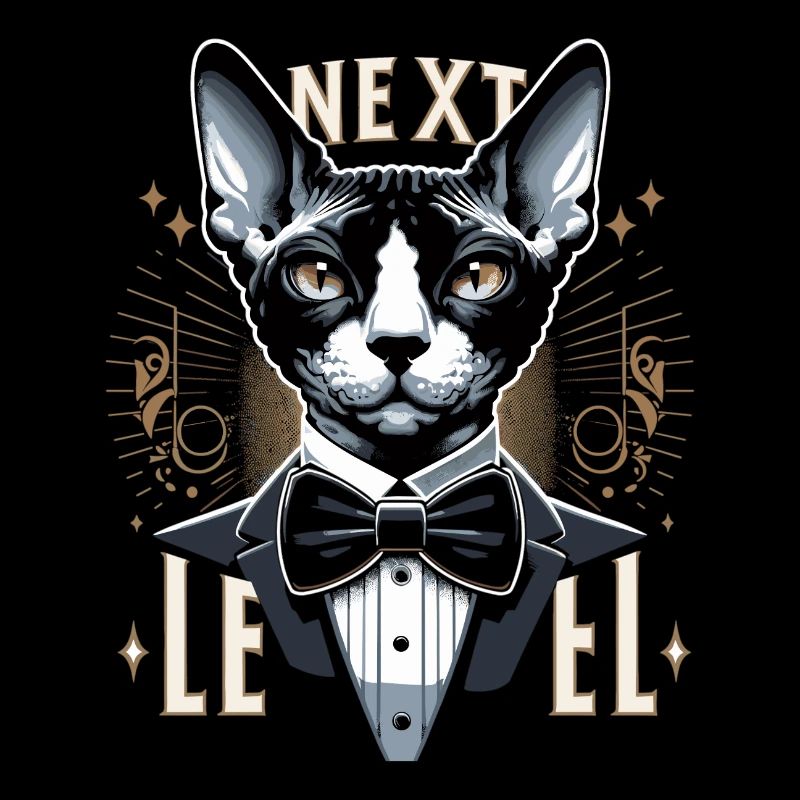 Cornish Rex Anzug Next Level Katze Geschenk