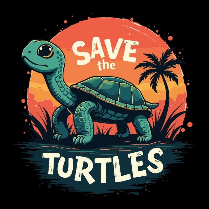 Turtle Save The Turtles Ocean Sea Nature