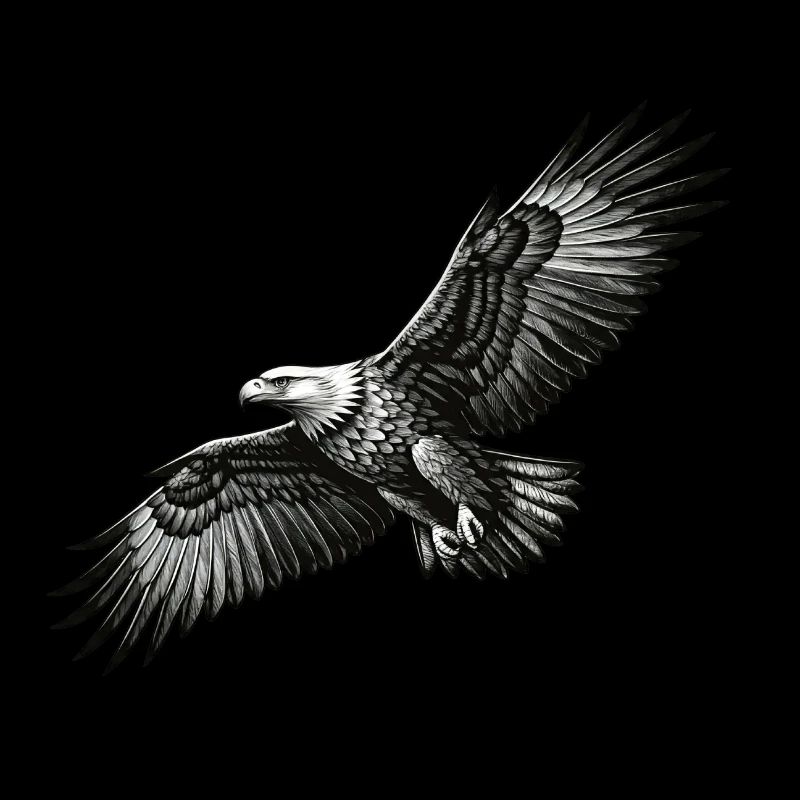 Le pygargue à queue blanche en vol - un symbole de liberté