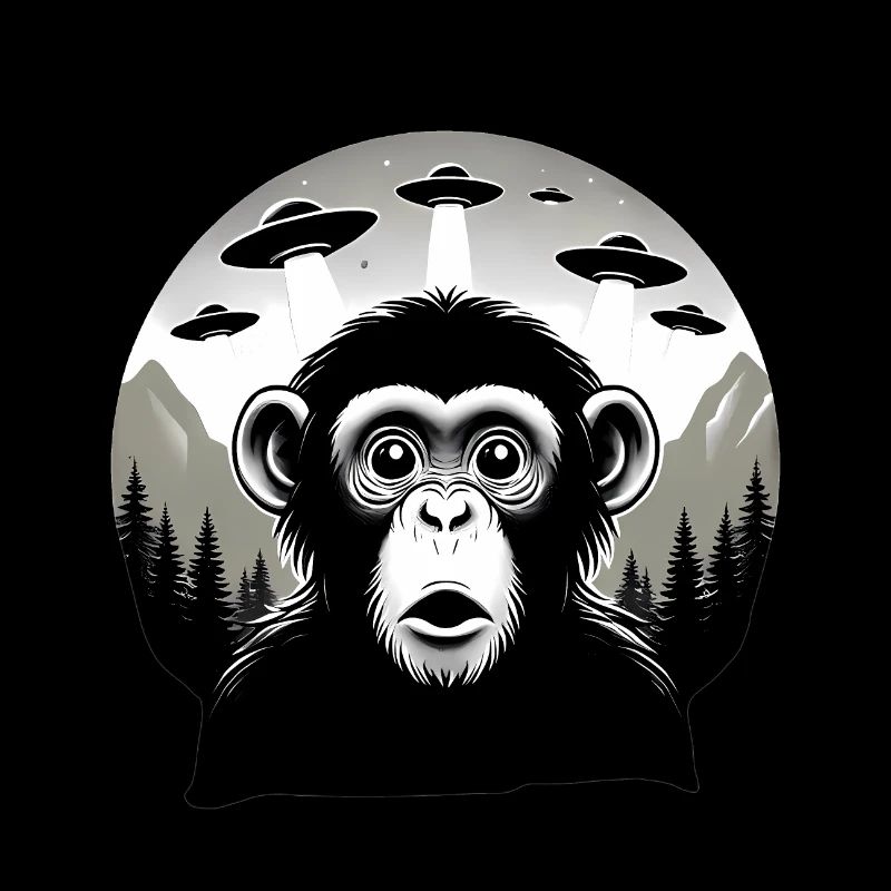Singe avec OVNI