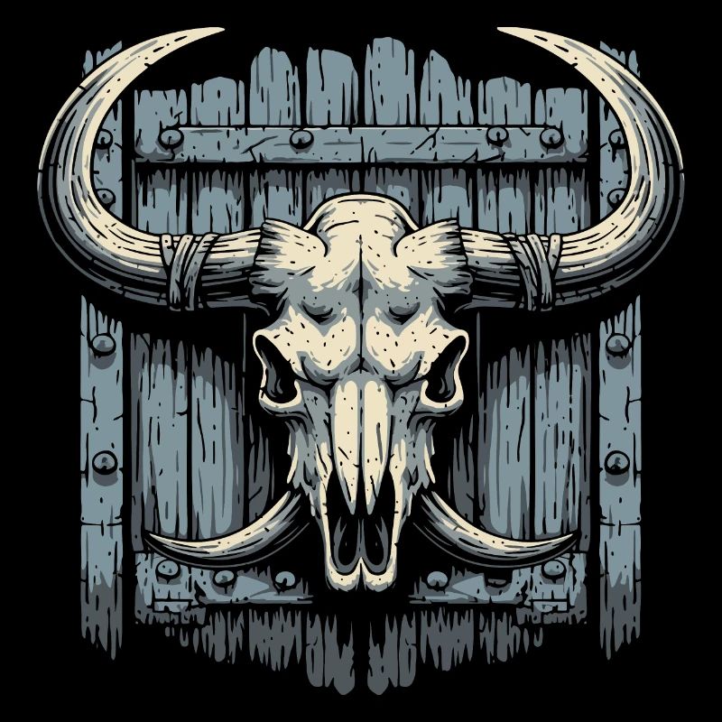 Bison skull