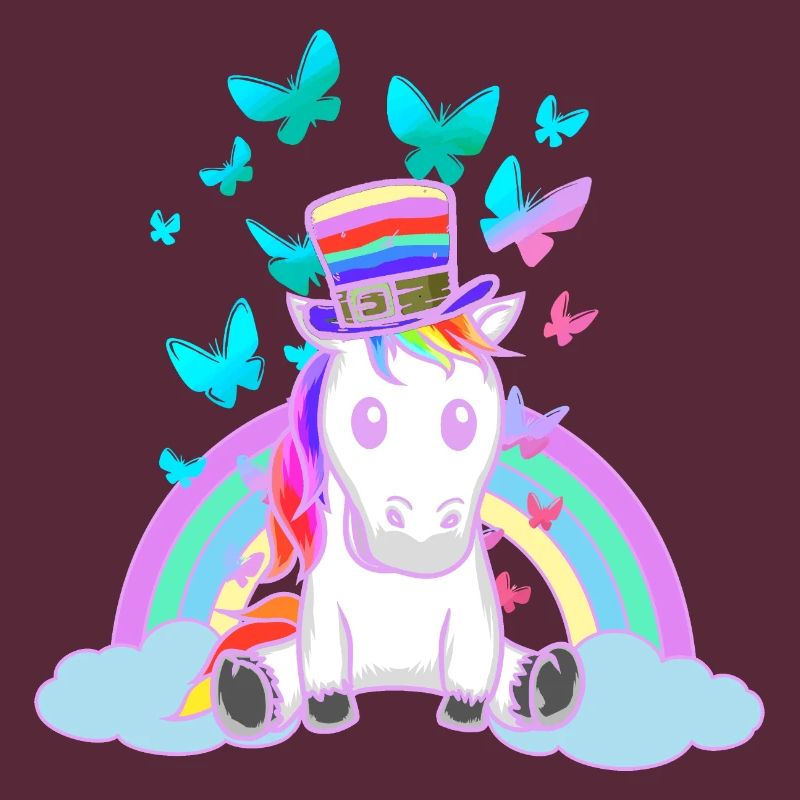80er 90er Regenbogen Einhorn Einhörner Vintage