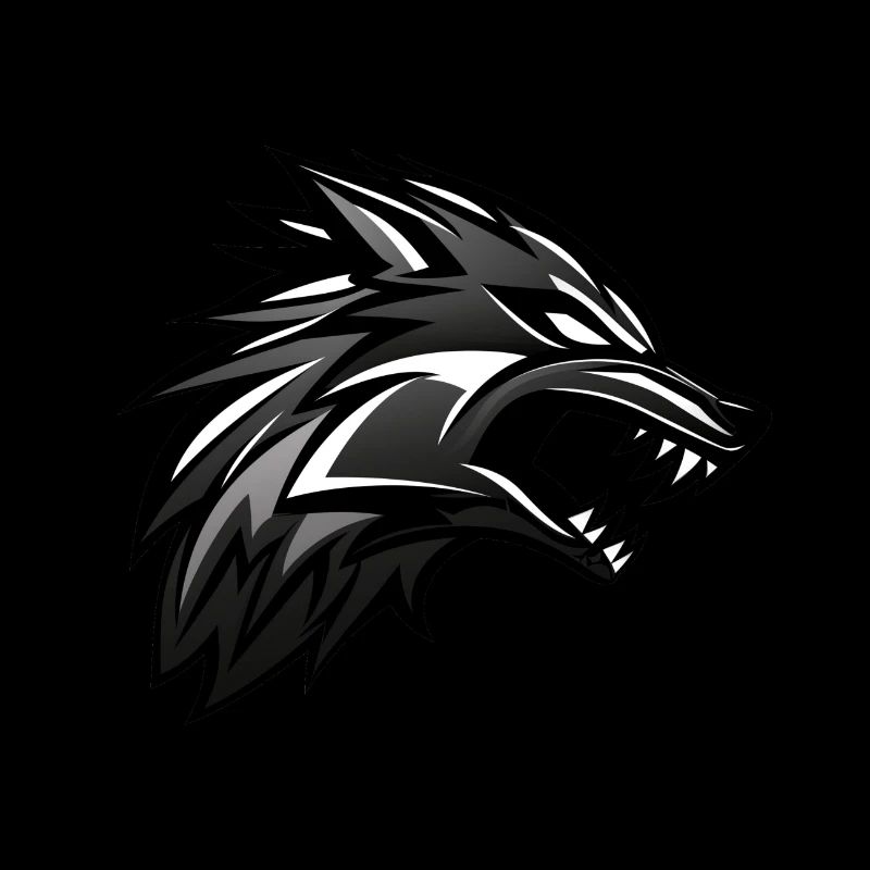 Wolf Emblem, Wild Wolf, Wolf Head