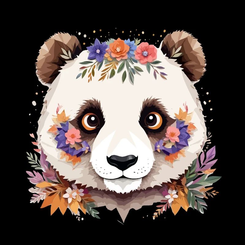 Panda Verspielt Entzückend Spaß Tier Bunt