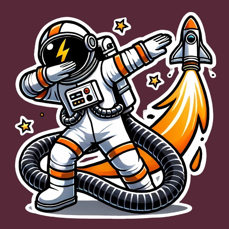 Drôle Dabbing astronaute conception spatiale