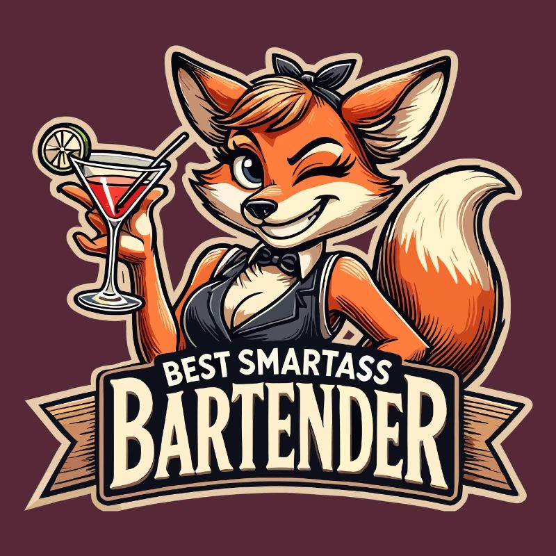 Bartender Barmaid Vixen Fox Gift
