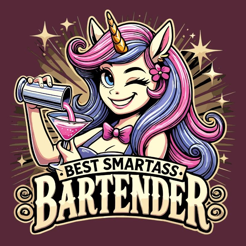 Bartender Barmaid Unicorn Gift