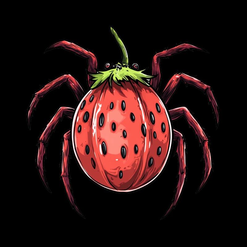 Erdbeerspinne Erdbeere Spinne