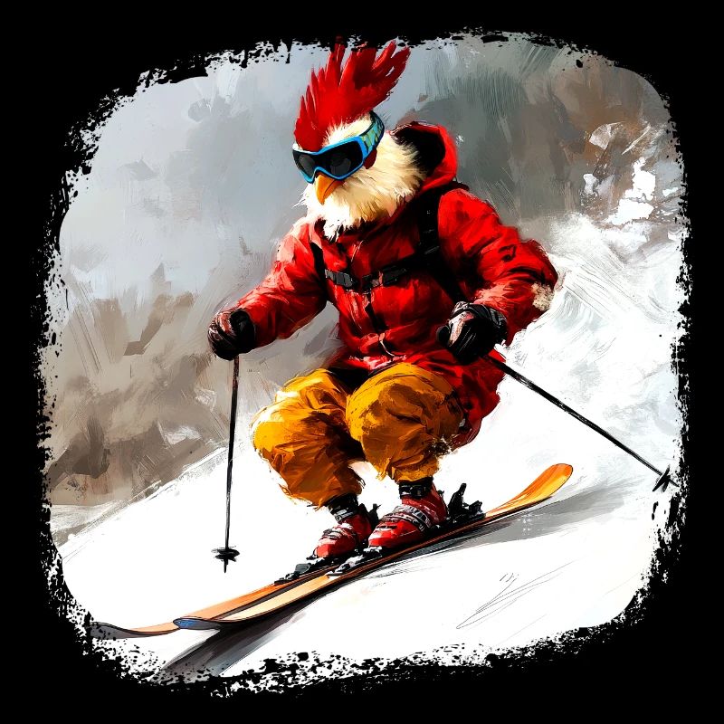 Poulets Ski / Poulet Skieur