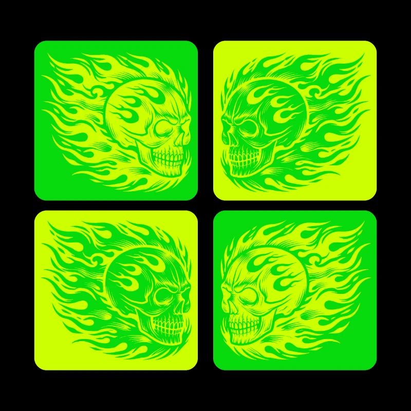 Flaming Skull – Biker & Rocker Style