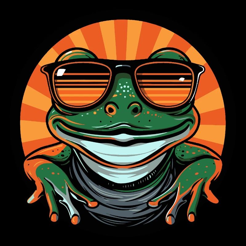 Frog Cool Summer