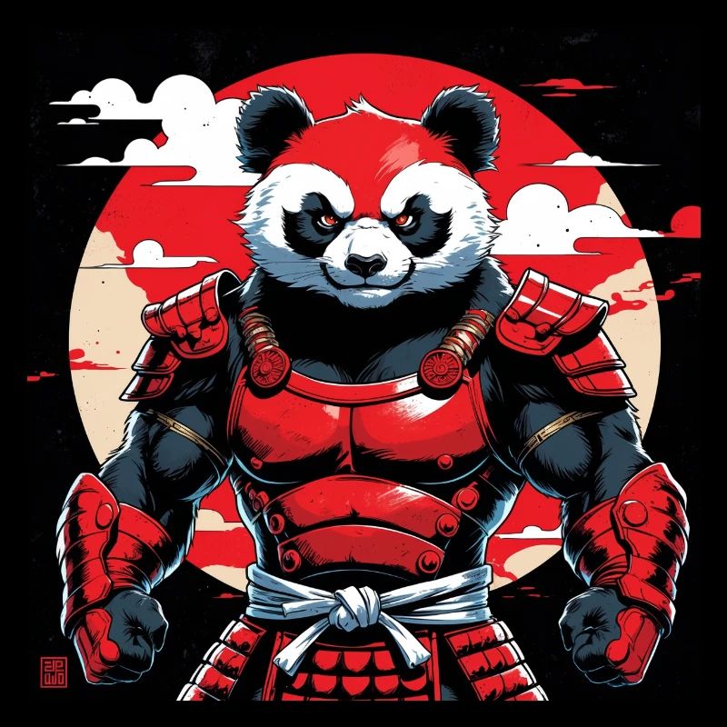 Roter Panda Zen-Geist