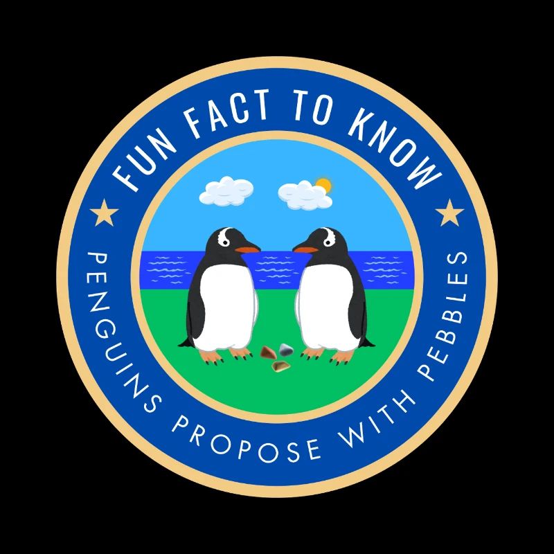 Penguins propose with pebbles