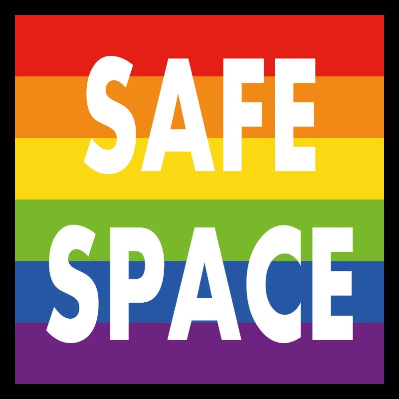 Pride Allyship Espace sûr Allié Drapeau arc-en-ciel