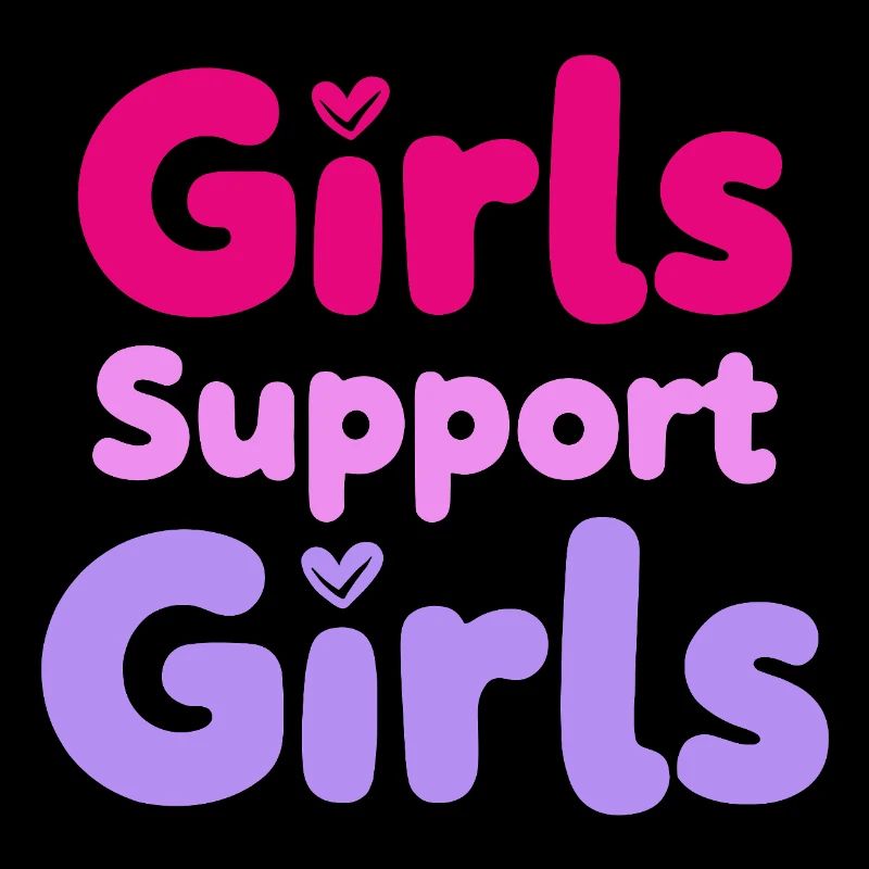 Filles Soutien Filles Déclaration Amitié