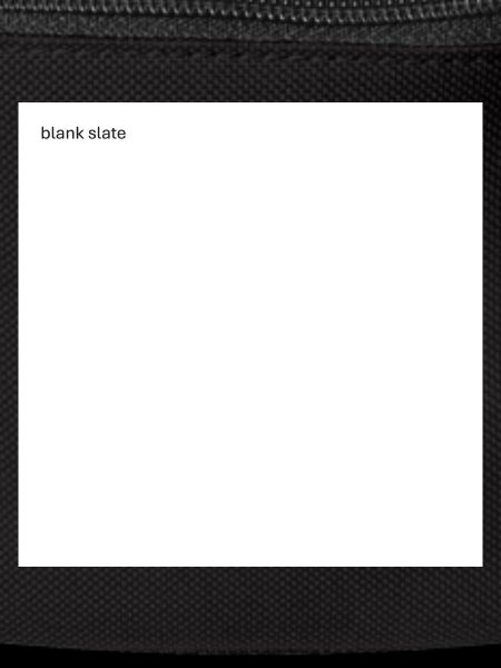 blank slate