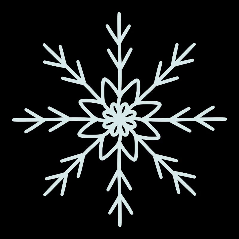Elegant Snowflake Pattern Design