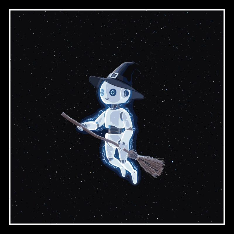 Robot sorcière dans l'espace