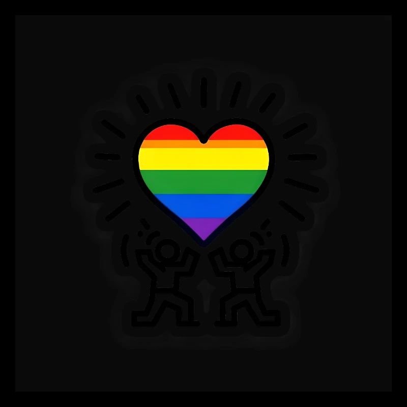 Herz-Regenbogen-Feier