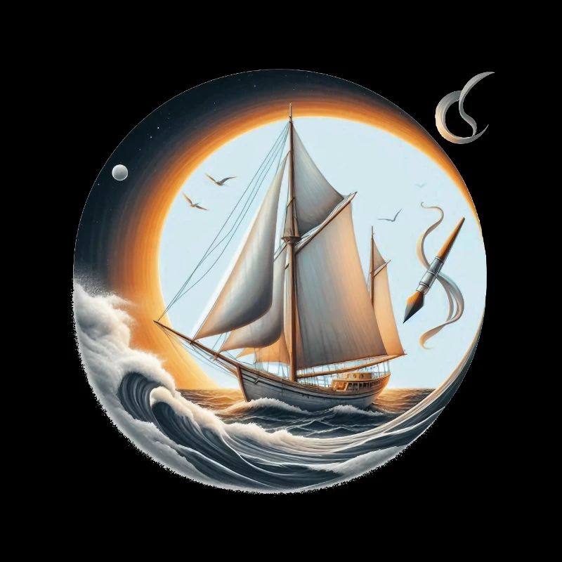 Sailing Circle at Sunset