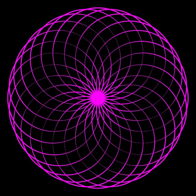 Neon spiral net torus