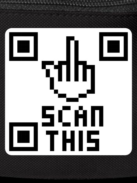 QRcode middle finger