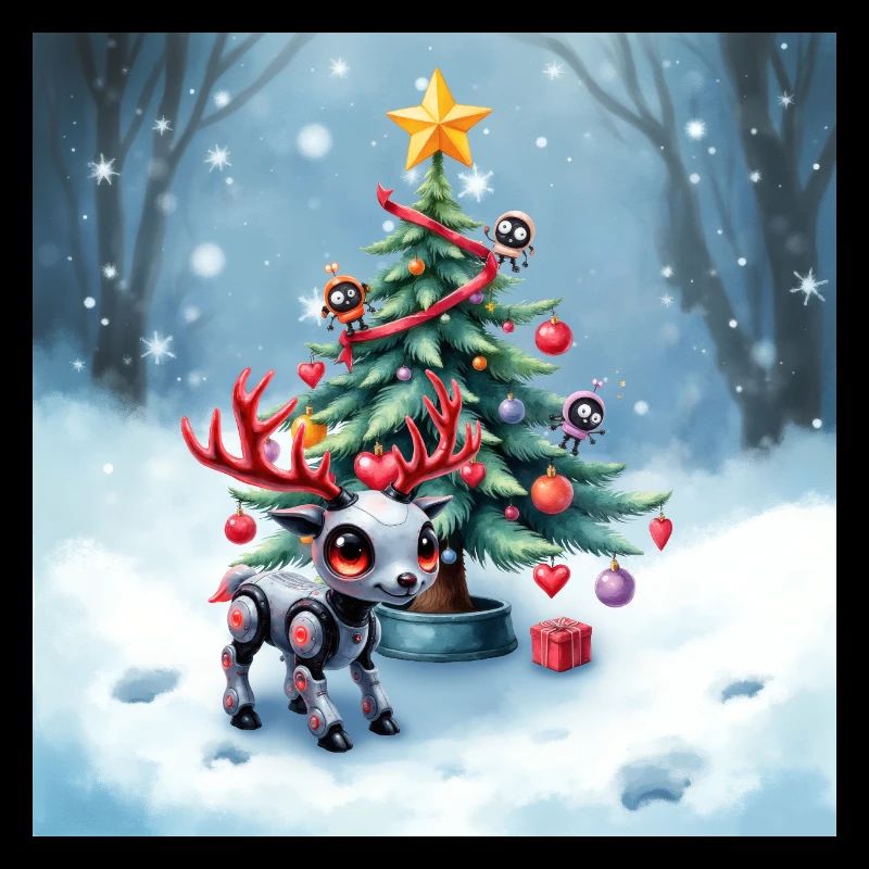 Renne robot de Noël