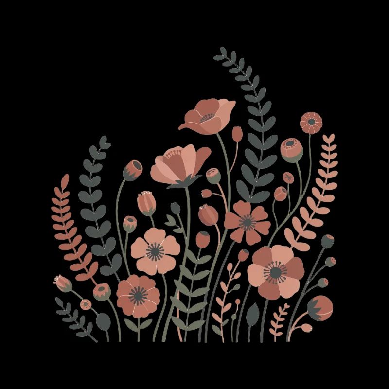 Boho Blumen – Blühende Harmonie