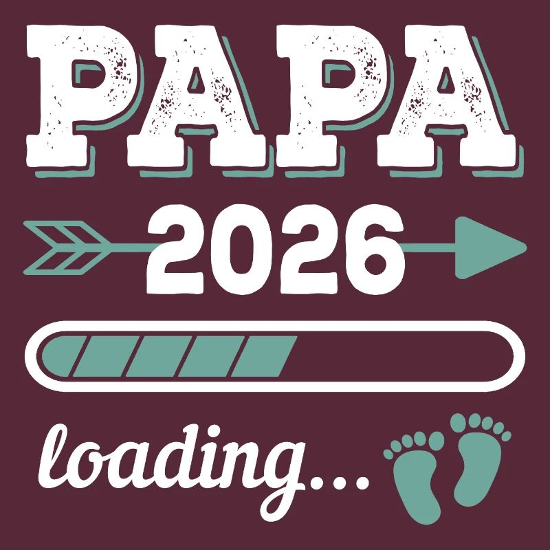 Papa 2026 Loading Werdender Vater Geschenkidee