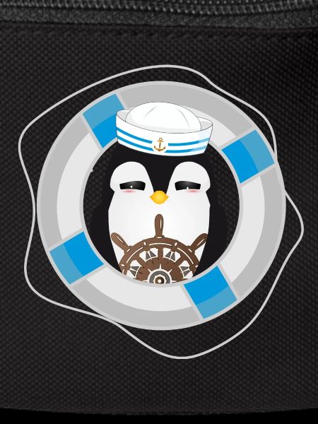 Penguin Captain – Maritime Seafarer Motif