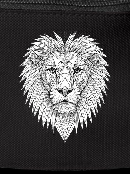 Geometric Lion Head Lineart