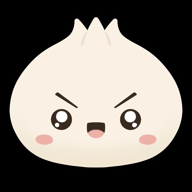 Grumpy Dumpling Cute Mascot