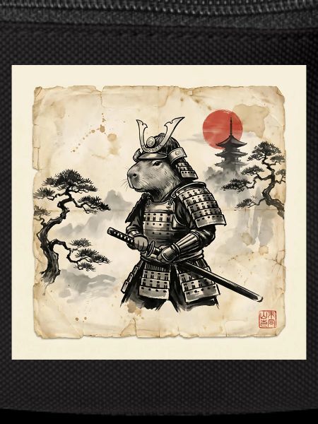 Capybara Samurai Japanese Warrior