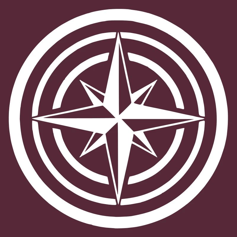Compass Wind Rose Circle Navigation Clean