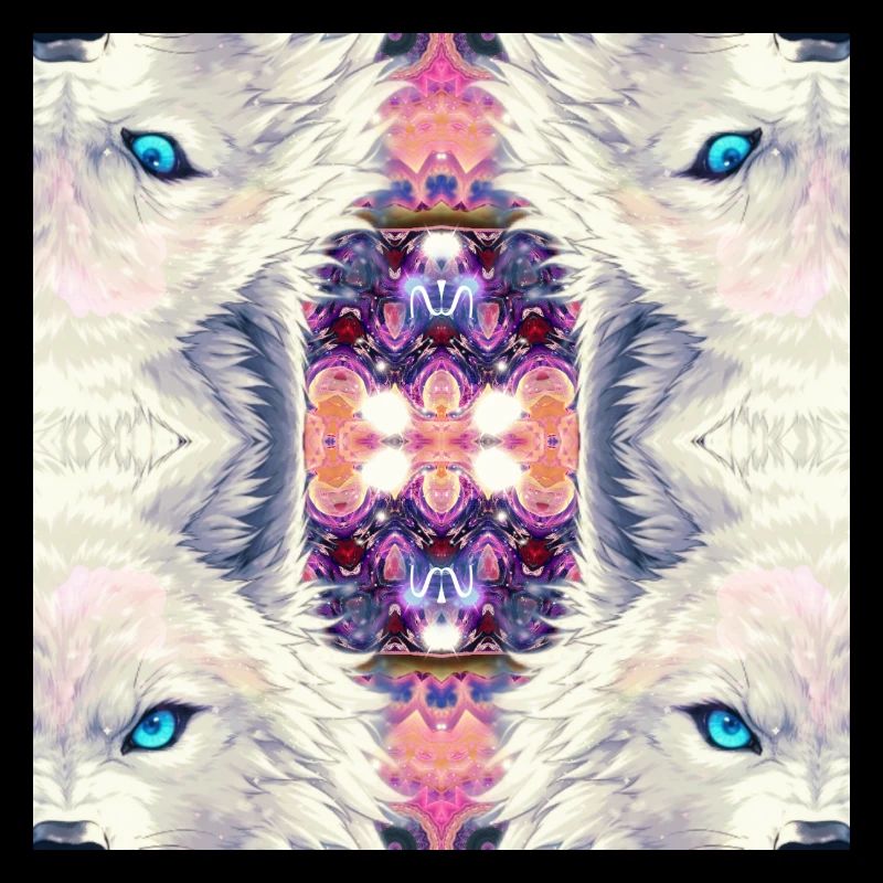 Arctic Wolves Kaleidoscope