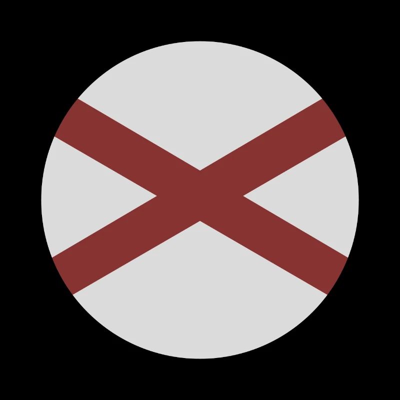 Drapeau rond de l’Alabama