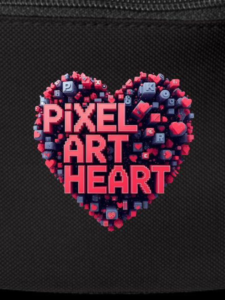 Pixel Art Heart Collage