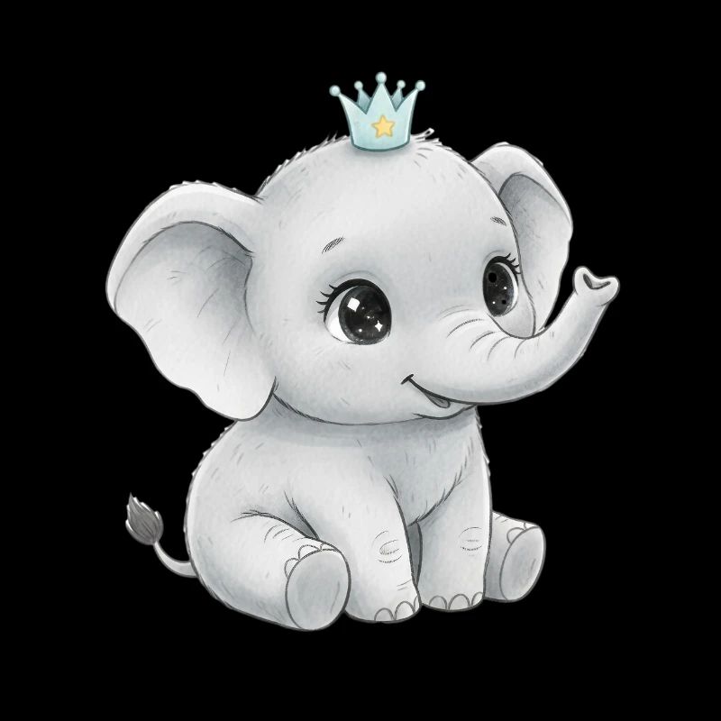 Bébé éléphant royal
