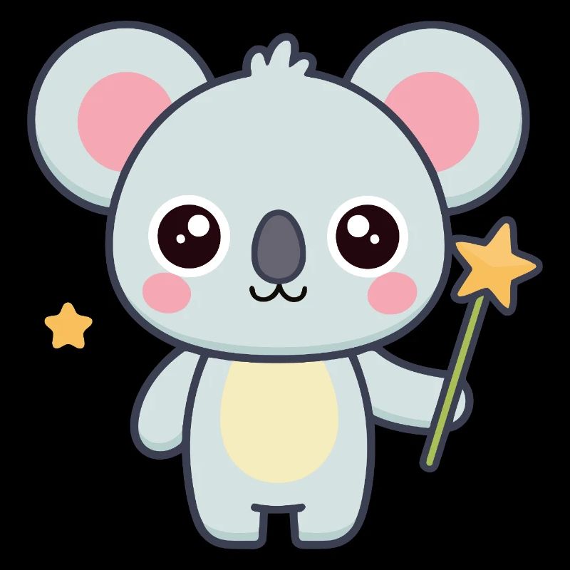Koala-Pastell-Stern-Magier