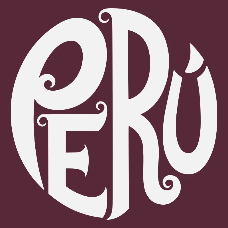 Peru - Verschnörkelte Typografie 
