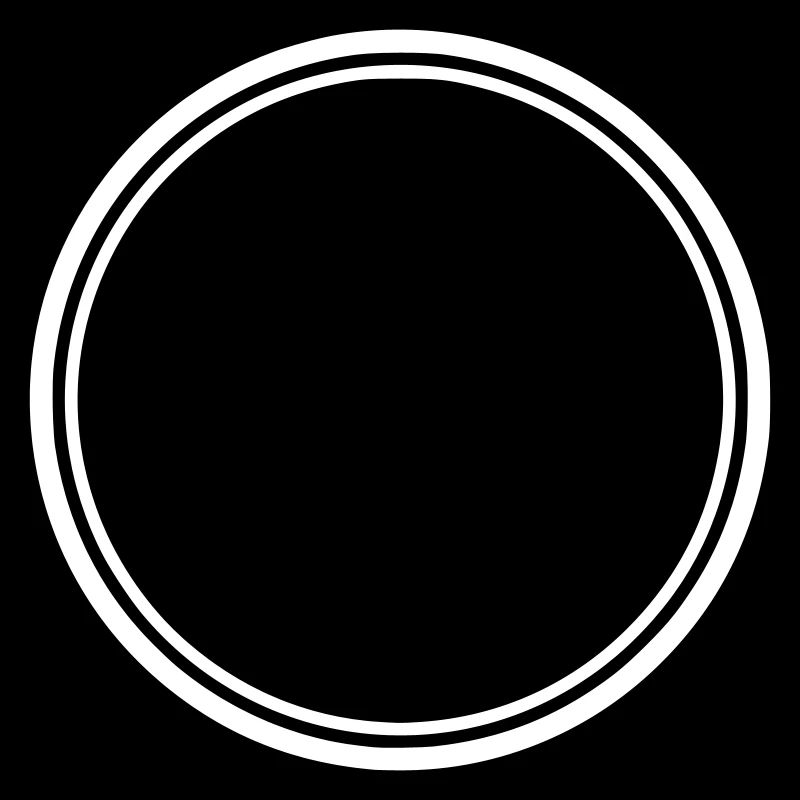 Logo contour du cadre circulaire
