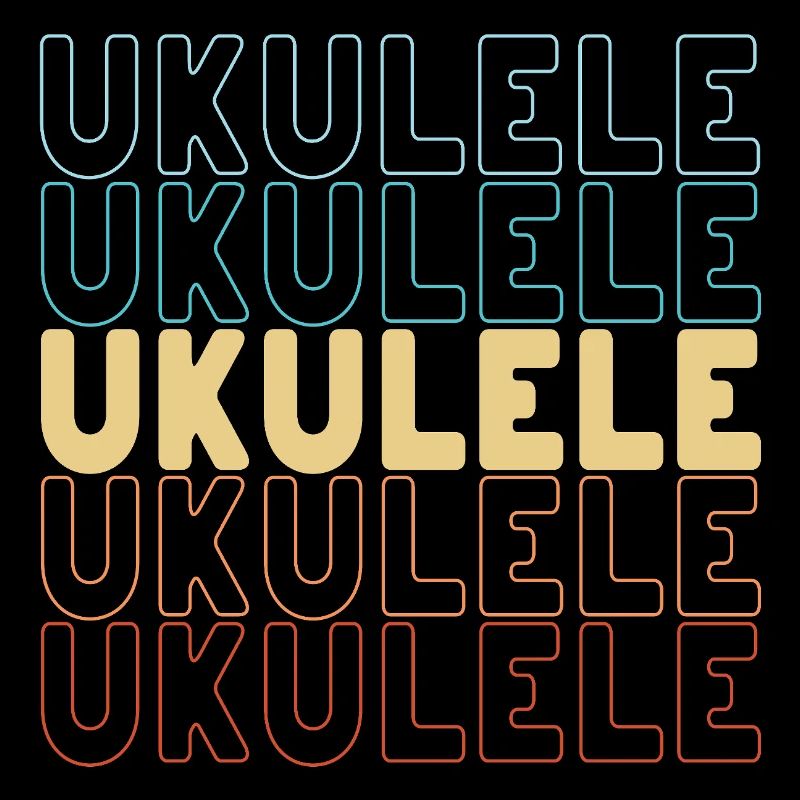 Typographie du ukulélé