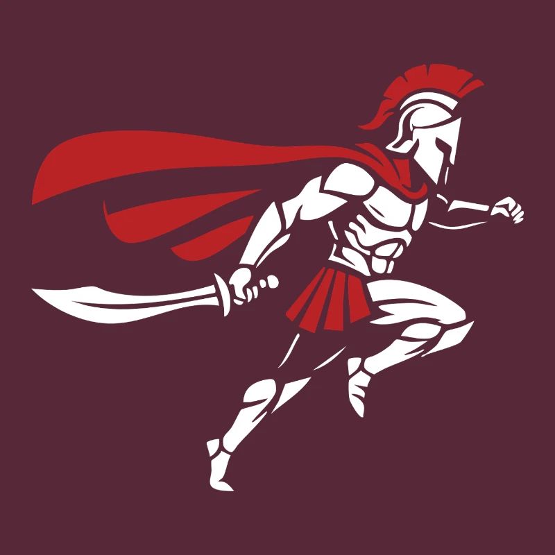 Spartan Sprint Sword Maskottchen Spartan Runner