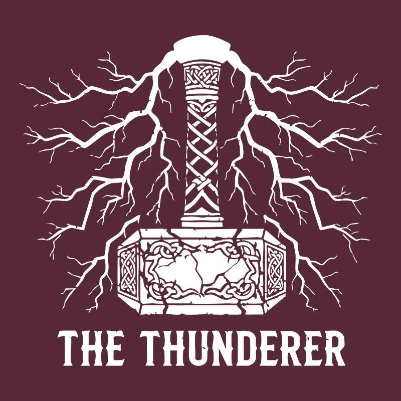 Der Donnerer Thors Hammer Mjölnir Blitz